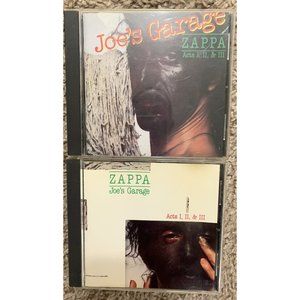 FRANK ZAPPA 2 CD SET - Joe's Garage Acts I II & III - 1979 -RYKO RCD/RD2 10060